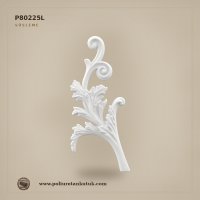 Poliüretan Akant Yapraklı Volütlü Süsleme Motifi 36x17 cm Sol