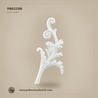 Poliüretan Akant Yapraklı Volütlü Süsleme Motifi 36x17 cm Sağ