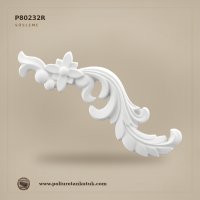 22x34 cm Poliüretan Zengin Çiçek Motifli Aplik (Sağ)