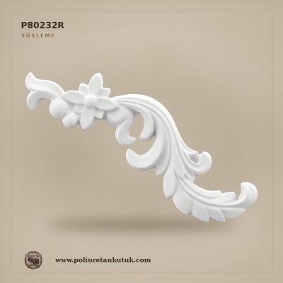 22x34 cm Poliüretan Zengin Çiçek Motifli Aplik (Sağ)