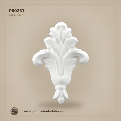 Oymalı Poliüretan Mini Aplik Motif (12x8 cm)