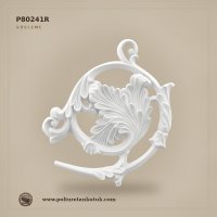 Poliüretan Süsleme Akant Yapraklı Volüt Dekoratif Model 43x38 cm Sağ