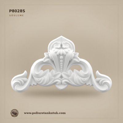Poliüretan Oymalı Klasik Aplik Süsleme 15x27 cm P8028S