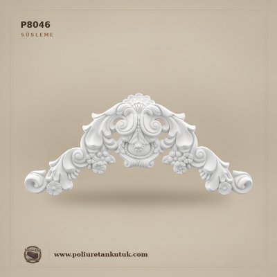 P8046 Poliüretan Klasik Oyma Motif Süsleme 36x81 cm
