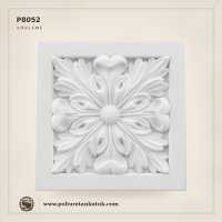 Poliüretan Dekoratif Kare Süsleme Motifi 16x16 cm