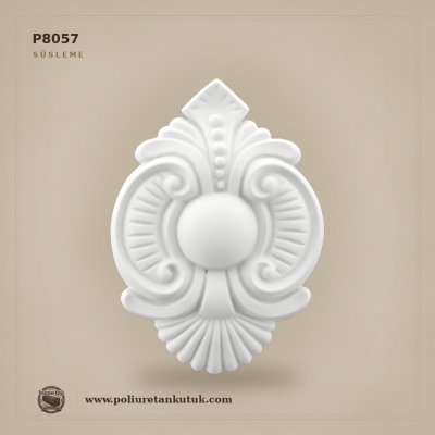 Poliüretan Kompakt Klasik Oyma Motif 16x12 cm