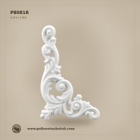 P8081R Poliüretan Sağ Yönlü Dekoratif Köşe Motifi 240x152 mm