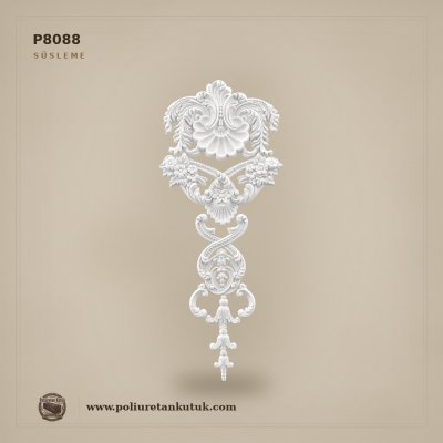 P8088 Poliüretan Dikey Tasarımlı Duvar ve Cephe Motifi 1203x490 mm