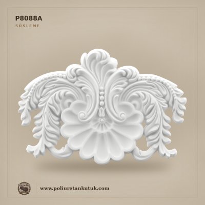 P8088A Poliüretan Akant Yapraklı Dekoratif Rölyef Aplik 316x460 mm