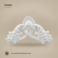 P8088B Poliüretan Deniz Kabuğu ve Çiçek Motifli Süsleme 289x490 mm