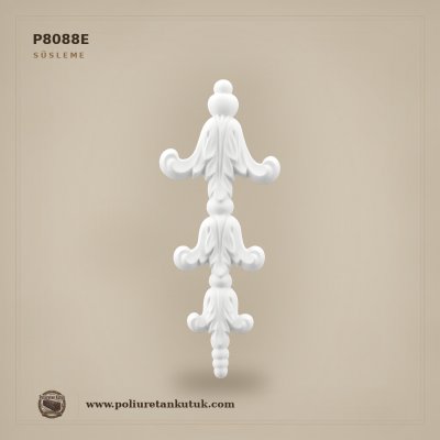P8088E Poliüretan Klasik Kabartma Aplik Modeli (35x14 cm)