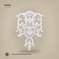 P8099 Poliüretan Klasik Akant Yapraklı Süsleme 28x19 cm