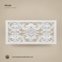 P8105 Oyma Motifli Poliüretan Dekupe Dekoratif Panel 38x80 cm