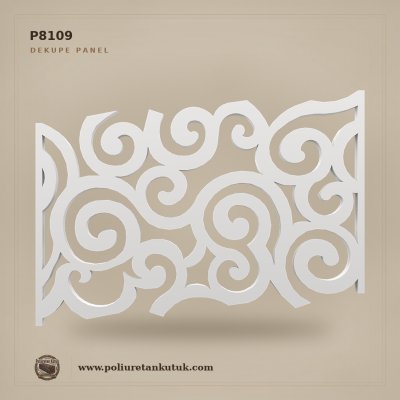 Poliüretan Kütük 70x100 cm Oymalı Dekupe Duvar Paneli P8109