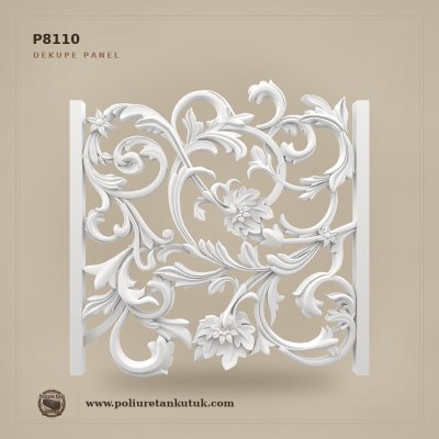 Poliüretan Kütük P8110 Kabartmalı Dekupe Panel 100x99 cm