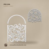 Poliüretan Kütük 142x99 cm Kemerli Oyma Dekupe Panel P8110A