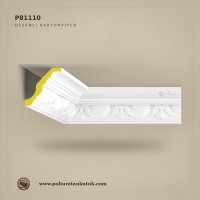 Poliüretan Kütük P81110 Oval Oyma Motifli Kartonpiyer 11x11 cm