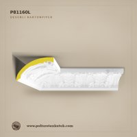 Poliüretan Kütük Geniş Formlu Klasik Kartonpiyer 38x25 cm