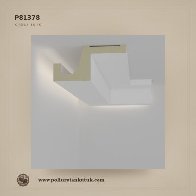 20x10 cm Poliüretan Düz Hatlı LED Gizli Işık Profili