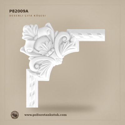 Poliüretan 30x30 cm Desenli Duvar Çıta Köşe Motifi