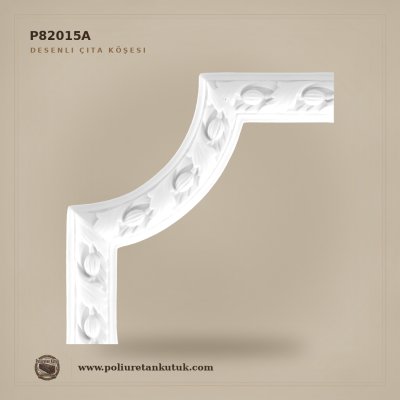 Poliüretan Desenli Çıta Köşesi 24x24 cm Klasik Model P82015A