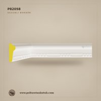 Poliüretan Kütük 4x9 cm Desenli Duvar Bordürü P82058