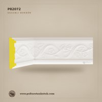 Poliüretan Kütük 11 cm Çiçek Rölyefli Dekoratif Bordür P82072
