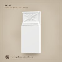 Kabartma Desenli Poliüretan Pilaster Kaidesi 3x11x23 cm P8211