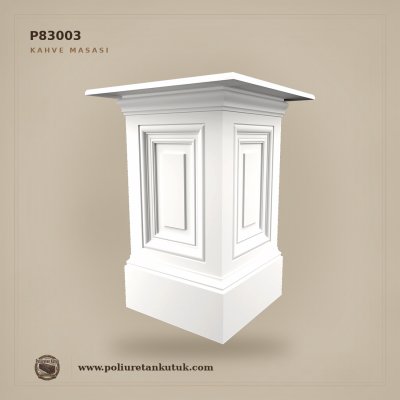 60x60 cm Klasik Poliüretan Pedestal Kahve Masası Ayağı
