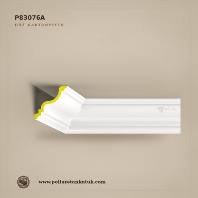 Poliüretan 10x10 cm Düz Tavan Kartonpiyeri P83076A