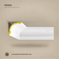 Poliüretan Geniş Düz Tavan Kartonpiyeri 175x175 mm P83091
