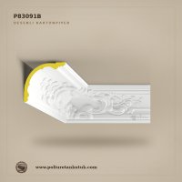 Poliüretan Neoklasik Desenli Kartonpiyer Profili 175x175 mm P83091B