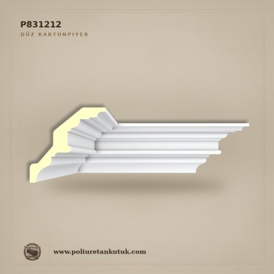 Poliüretan Düz Tavan Kornişi 127x127 mm P831212