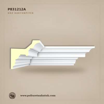 Poliüretan 13x13 cm Düz Tavan Kartonpiyer Modeli