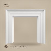 Poliüretan Dekoratif Şömine Çerçevesi P8402 (121x105x20 cm)