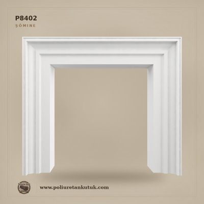 Poliüretan Dekoratif Şömine Çerçevesi P8402 (121x105x20 cm)