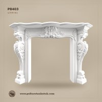 Poliüretan Klasik Oymalı Şömine P8403 (145x105x31 cm)