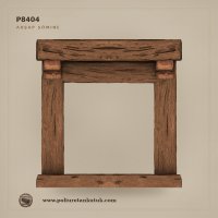 Poliüretan Ahşap Taklidi Şömine Çerçevesi 130x130x25 cm