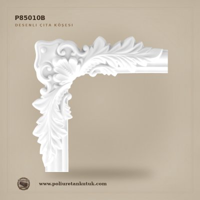 Poliüretan Klasik Kabartmalı Çıta Köşesi 25x25 cm - P85010B
