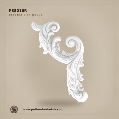 Poliüretan Kütük 51x30 cm Klasik Oymalı Çıta Köşe Elemanı