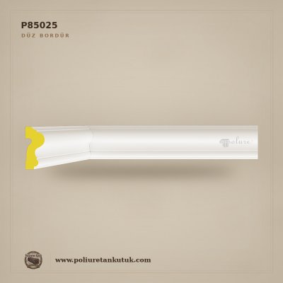 Poliüretan Düz Bordür Duvar Çıtası 28x62 mm
