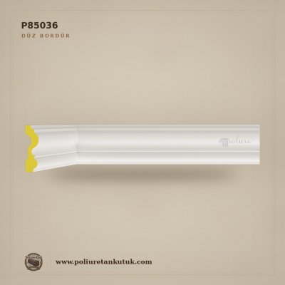 Poliüretan Düz Duvar Bordürü 82x23 mm Model Çıtası