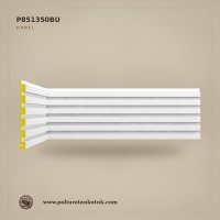 33.4x240 cm Poliüretan Çizgili Dekoratif Duvar Paneli Kanallı Profil