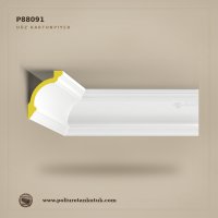 Poliüretan 110x150 mm Düz Kavisli Dekoratif Kartonpiyer Modeli