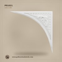 Poliüretan Klasik Motifli Dekoratif Köşe Süslemesi (38x38 cm) - P91021