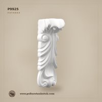 Dekoratif Poliüretan Klasik Volütlü Payanda 185x513 mm