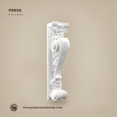 Poliüretan Kütük Akantus Desenli Dekoratif Payanda P9950 (181x197x717 mm)
