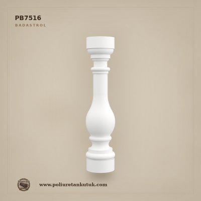 17x75 cm Poliüretan Torna Formlu Korkuluk Dikmesi