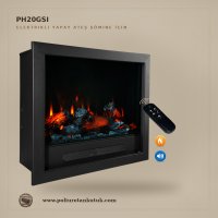 PH20GSI 75 cm Elektrikli Şömine Yapay Ateş Ünitesi